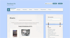 Desktop Screenshot of panthera.fi